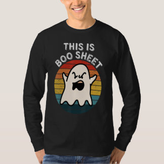 T-shirt This Is Boo Sheet Ghost Retro Halloween Costume Me