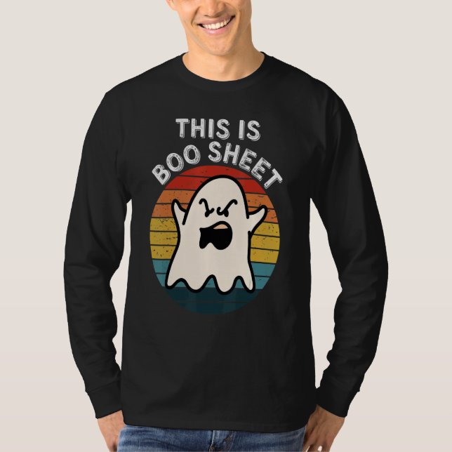T-shirt This Is Boo Sheet Ghost Retro Halloween Costume Me (Devant)