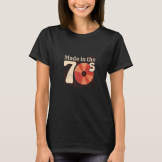 T-shirt This Is Made In The 70's Sounds Vinyl Records  