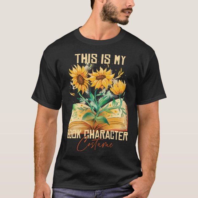 T-shirt This Is My Book Character Costume  Reading Quote   (Devant)