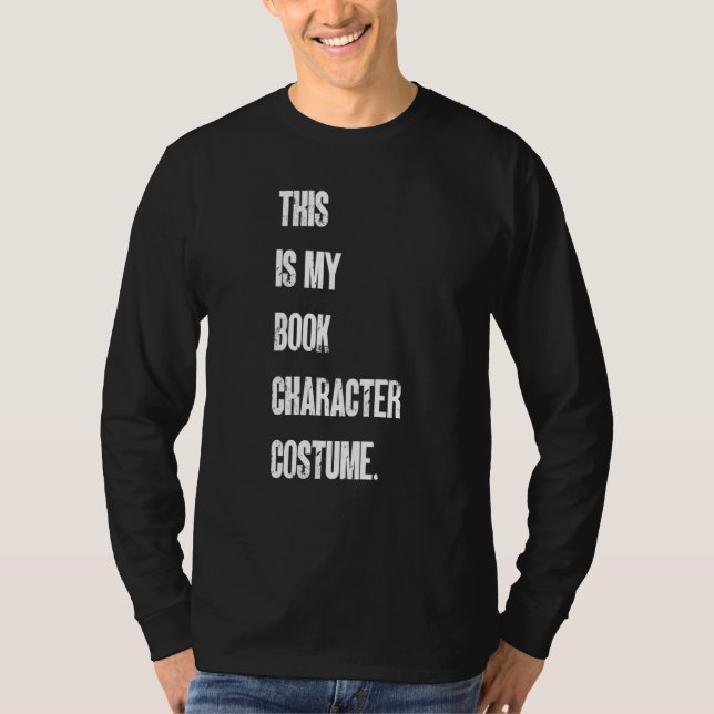 T-shirt This Is My Book Character Costume Reading Reader B (Devant)