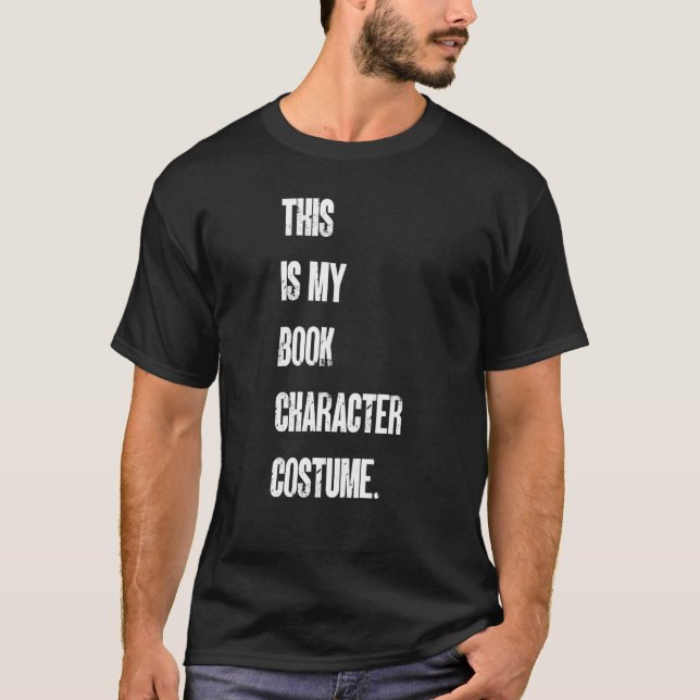 T-shirt This Is My Book Character Costume Reading Reader B (Devant)