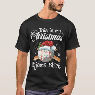 T-shirt This Is My Christmas Baseball Pajama Venin For Boy