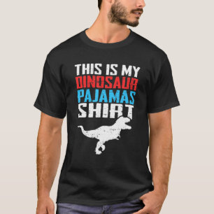 T-shirt This Is My Dinosaur Pajamas Funny T Rex Men Women