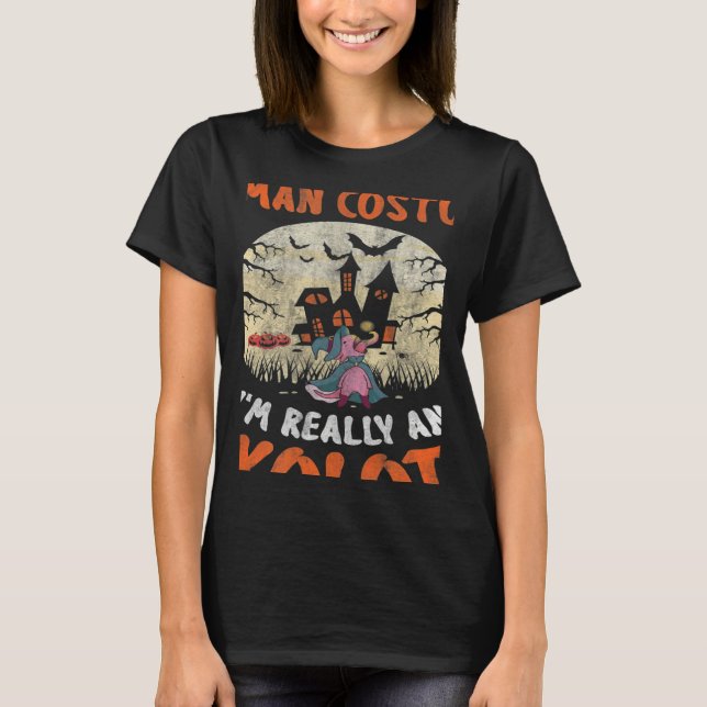 T-shirt This Is My Human Costume I'm Really An Axolotl Hal (Devant)