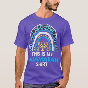 T-shirt This Is My Pajamakah Rainbow Hanukkah Pajamas PJ
