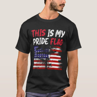 T-shirt This Is My Pride Flag 4th of July Happy Independen
