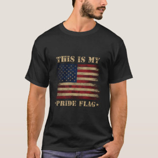 T-shirt This Is My Pride Flag American Usa 4Th Of July