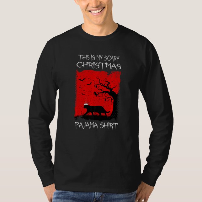T-shirt This Is My Scary Christmas Pajama  1 (Devant)
