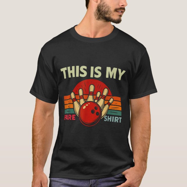 T-shirt This Is My Spare Bowling Funny Bowler Men Women Ki (Devant)