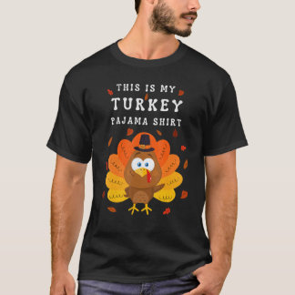T-shirt This is My Turkey Pajama Tees Pajamas Matching Fa
