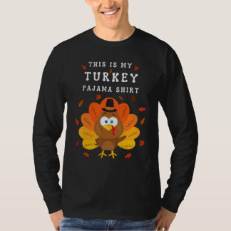 T-shirt This is My Turkey Pajama Tees Pajamas Matching Fa