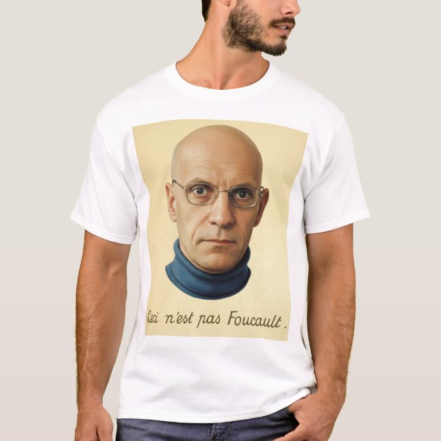 T-shirt This is not Foucault T shirt  (Devant)