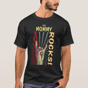 T-shirt This Maman Rocks Vintage Retro Concert 70s 80s Fun