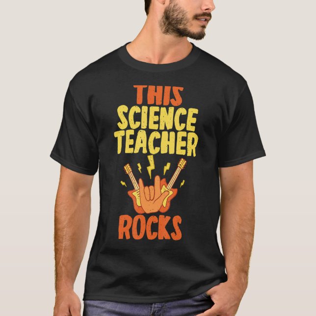 T-shirt This Science Teacher Rocks (Devant)
