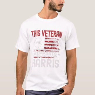 T-shirt This Veteran Supports Harris