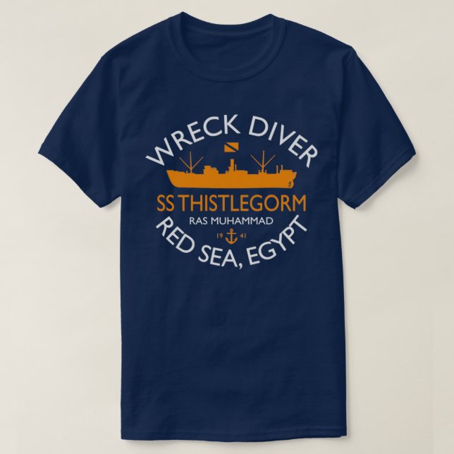T-shirt Thistlegorme du lecteur d'épave (Design devant)