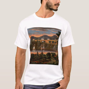 T-shirt Thomas Chambers Vue de la rivière Hudson à l'ouest