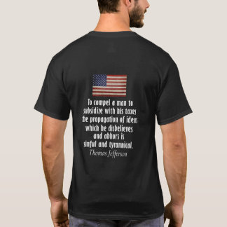 T-shirt Thomas Jefferson Citation Sur Les Taxes