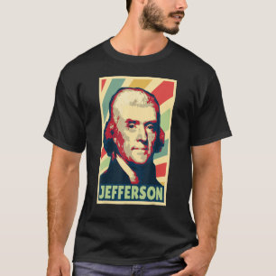 T-shirt Thomas Jefferson Couleurs Vintages