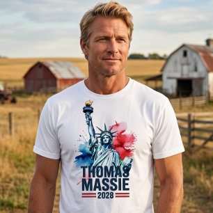 T-shirt Thomas Massie pour Président 2028 Mouvement pour l