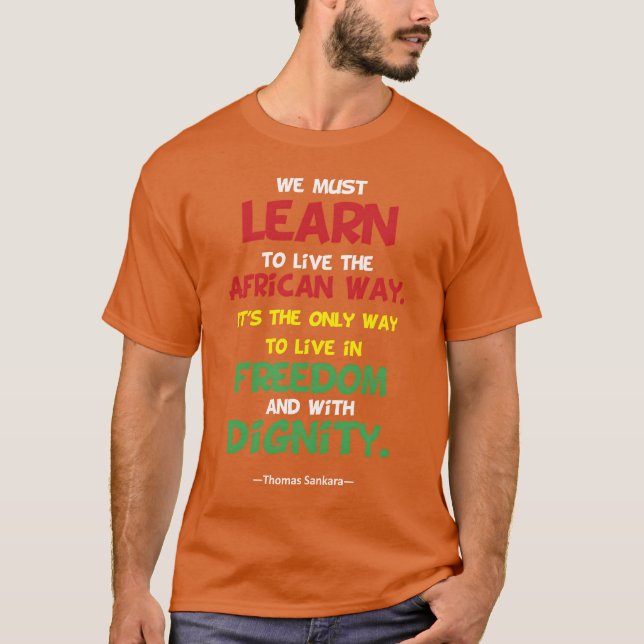 T-shirt THOMAS SANGKARA Quote girl (Devant)