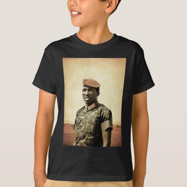 T-shirt Thomas Sankara - Burkina Faso - président africain (Devant)