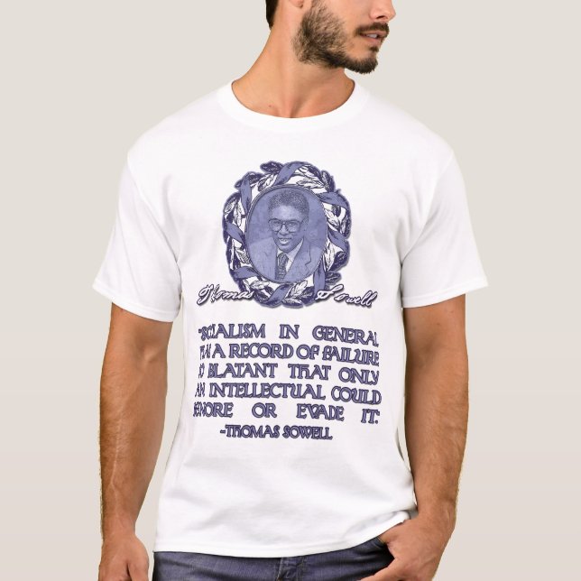 T-shirt Thomas Sowell sur le socialisme (Devant)