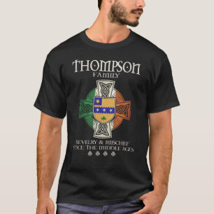 T-shirt Thompson Family Ireland Thompson Nom de famille Th