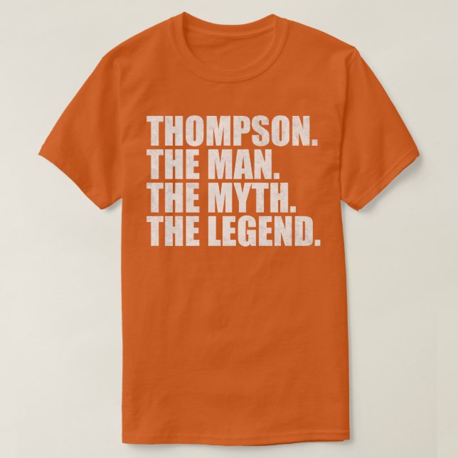 T-shirt Thompson Nom Thompson Nom Thompson prénom (Design devant)