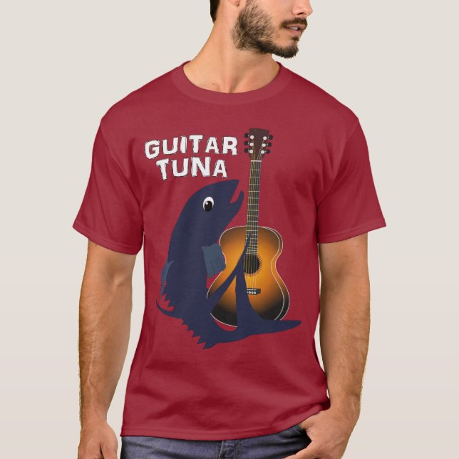 T-shirt Thon de guitare Drôle Novelty Music Graphisme (Devant)