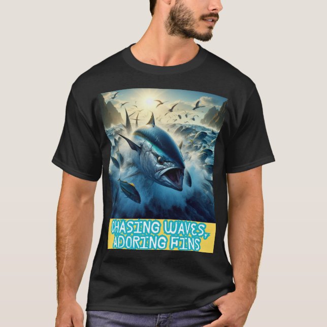 T-shirt Thon fin bleu (Devant)