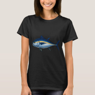 T-shirt Thon rouge - Métallic Bleu et Argent Sportfis