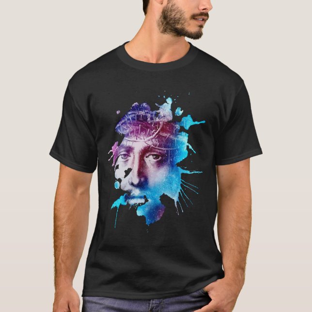 T-shirt Thorn Crown Jésus Christ Passion Art Abstrait (Devant)