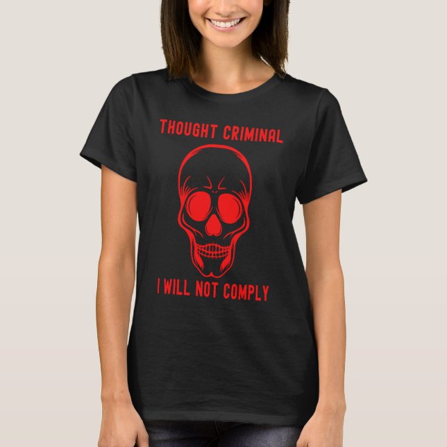 T-shirt Thought Criminal Great Reset Ministry of Truth  2 (Devant)