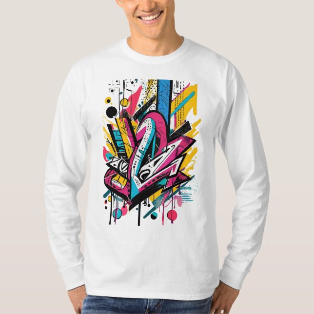 T-shirt Threads de Graffiti : Déclarations de style urbain (Devant)
