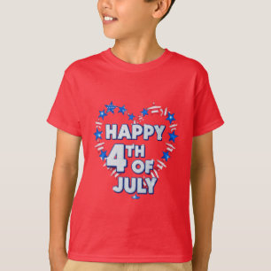 T-shirt Threads de liberté : Gras American Pride Prints