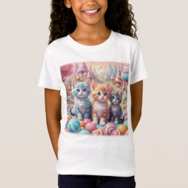 T-shirt Three Kittens à Candy Land