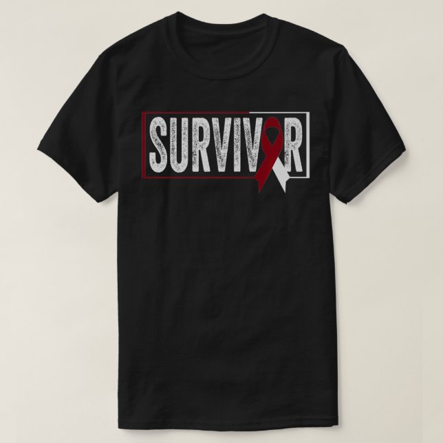 T-shirt Throat Cancer Oral Head Neck Cancer Awareness Sur (Design devant)