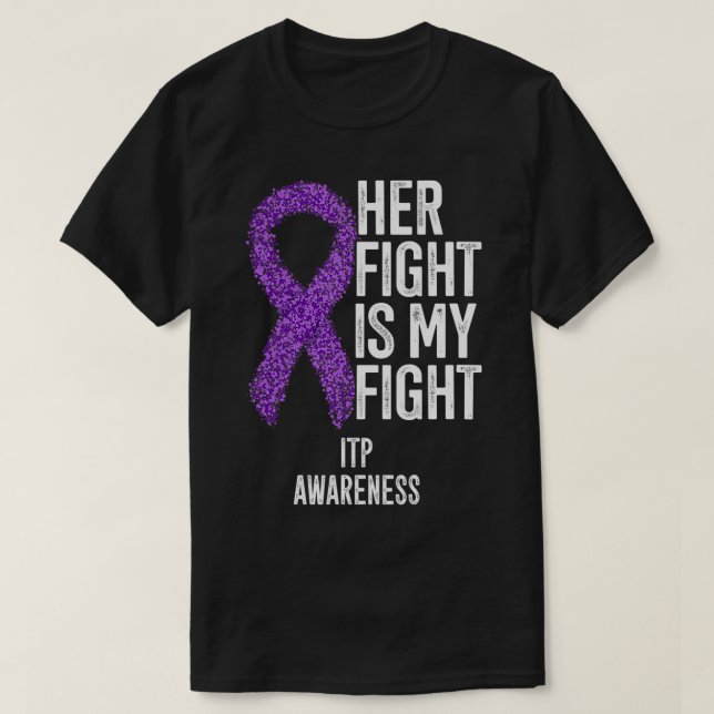 T-shirt Thrombocytopénie Immune Platelets Son Combat Est M (Design devant)