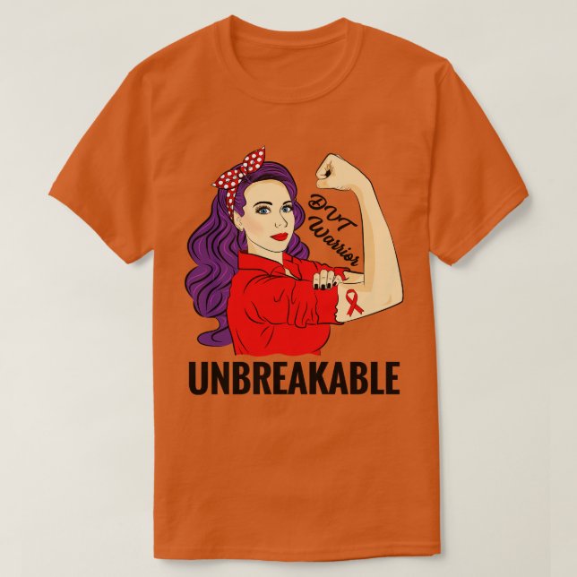 T-shirt Thrombose profonde de la veine Sensibilisation VVT (Design devant)