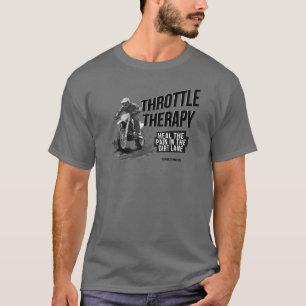 T-Shirt Throttle Therapy Dirt Bike Gris