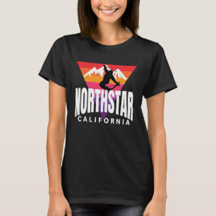 T-shirt Throwback Northstar Skier Northstar California Vin