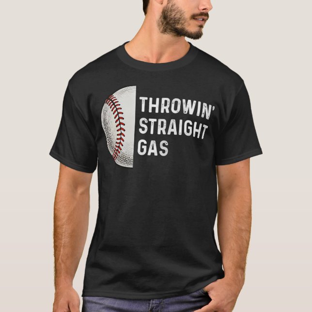 T-shirt Throwing Straight Gas Baseball Pitcher Pitching Cl (Devant)