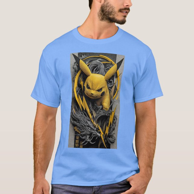 T-shirt Thunder Beast: Pikachu Awakens" (Devant)