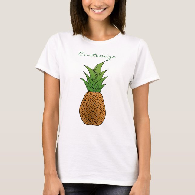 T-shirt Thunder_Cove en gros ananas (Devant)