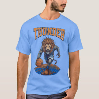 T-shirt thunder hip Lion Hoops Mascot Sports boy boy