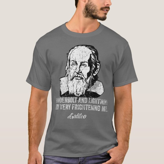 T-shirt Thunderbolt foudre philosophe Galileo (Devant)