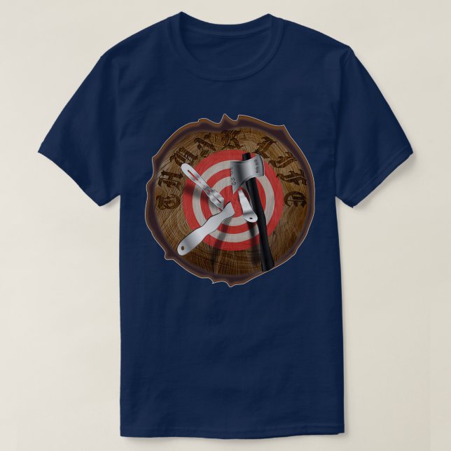 T-shirt THUNK LIFE Tree Stump empalement cible TS classiqu (Design devant)