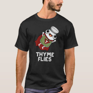 T-shirt Thyme mouches drôle Herbe Pun Dark BG